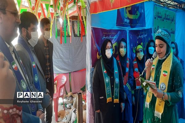 بازدید رئیس سازمان دانش‌آموزی استان فارس از غرفه بازی‌های فکری ستاد اسکان نوروزی ناحیه یک شیراز