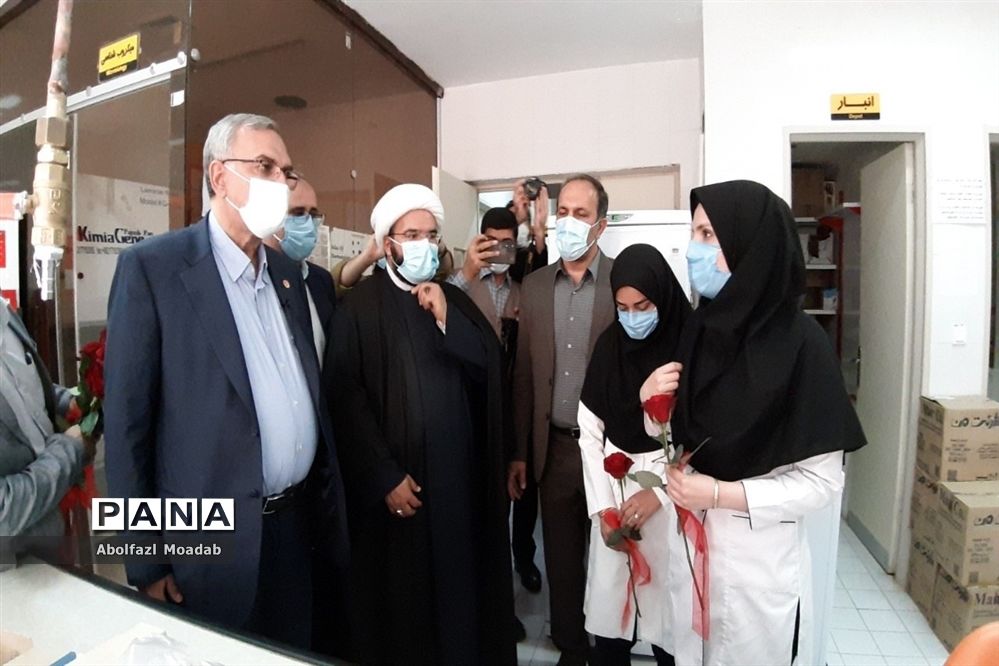 بازدید وزیر بهداشت از بیمارستان خاتم الانبیا خلیل‌آباد