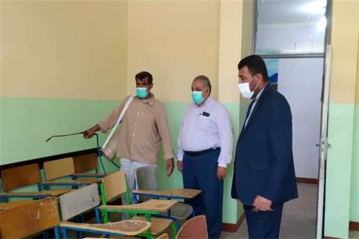مدیرکل آموزش و پرورش استان بوشهر از روند آماده‌سازی مدارس بازدید کرد