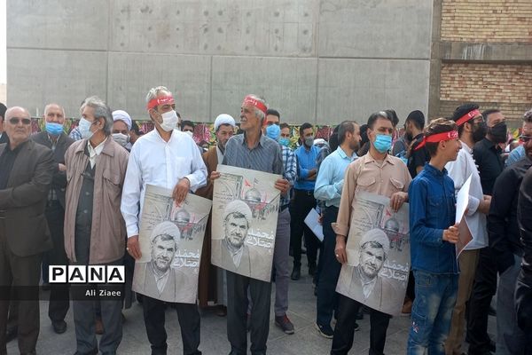 مراسم تشییع پیکر شهید محمد اصلانی در مشهد