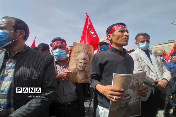 مراسم تشییع پیکر شهید محمد اصلانی در مشهد