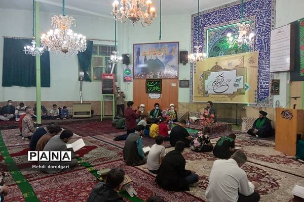 برگزاری محفل انس با قرآن در مسجد صاحب الزمان شهرآبعلی  رودهن