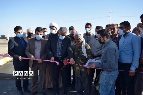 افتتاح آسفالت روستایی  قلعه سوخته شهرستان بوشهر