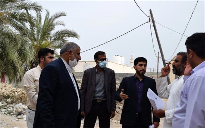دیدار بخشدار مرکزی بوشهر با مردم جزیره شیف