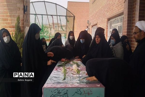 تشییع پیکر شهید گمنام در آموزش و پرورش و مدارس شهرستان ملارد