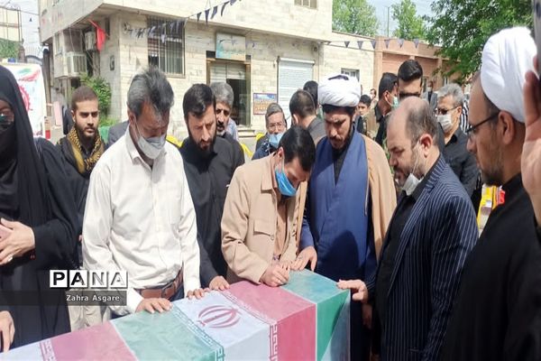 تشییع پیکر شهید گمنام در آموزش و پرورش و مدارس شهرستان ملارد
