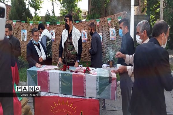 تشییع پیکر شهید گمنام در آموزش و پرورش و مدارس شهرستان ملارد