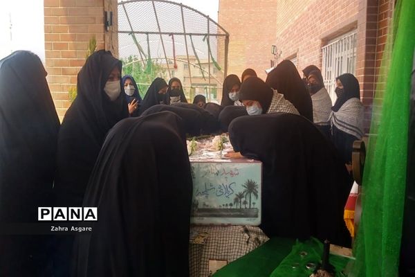 تشییع پیکر شهید گمنام در آموزش و پرورش و مدارس شهرستان ملارد