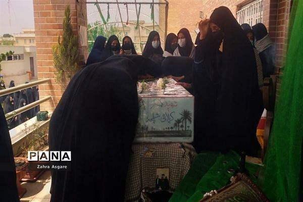 تشییع پیکر شهید گمنام در آموزش و پرورش و مدارس شهرستان ملارد