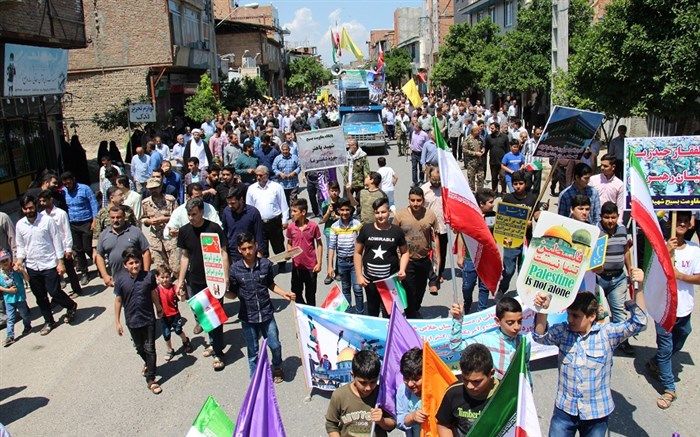 مسیر راهپیمایی روز قدس در شهرستان گلوگاه اعلام شد