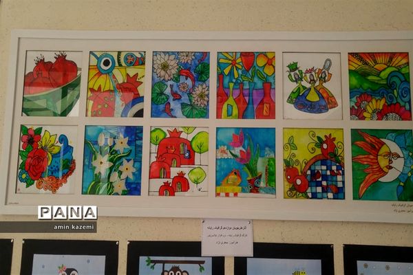 نمایشگاه دست‌آوردهای دانش‌آموزان هنرستان شهید کاویان داراب در هفته مشاغل