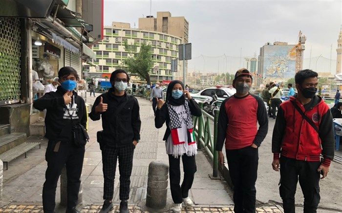 حضور دانشجویان اندونزی مقیم ایران در راهپیمایی روز قدس