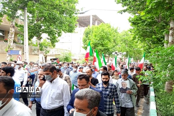 راهپیمایی روز قدس در فلاورجان