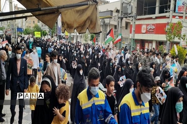 برگزاری راهپیمایی باشکوه روز جهانی قدس در شهرستان قدس