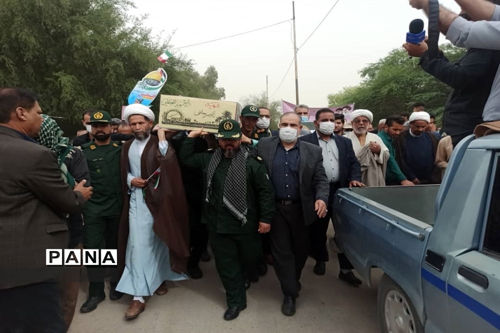 شرکت دانش‌آموزان شهرستان حمیدیه در راهپیمایی روز قدس