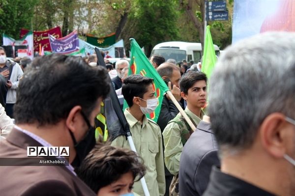 حضور کودکان و نوجوانان در راهپیمایی روز قدس