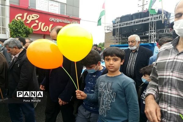 راهپیمایی روز قدس در شهرستان ملارد و صفادشت