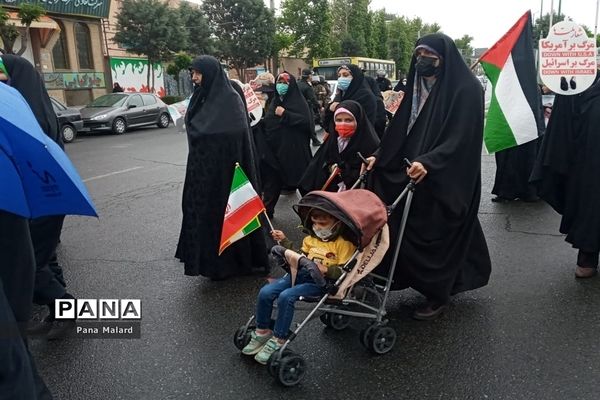 راهپیمایی روز قدس در شهرستان ملارد و صفادشت