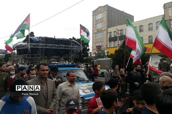 راهپیمایی روز قدس در شهرستان ملارد و صفادشت