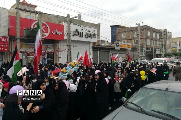 راهپیمایی روز قدس در شهرستان ملارد و صفادشت