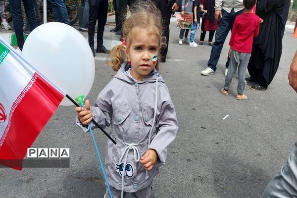 ندای مرگ بر اسرائیل در قرچک طنین‌انداز شد