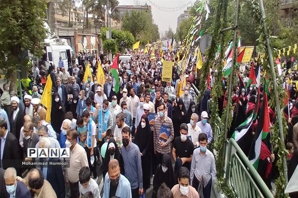 برگزاری با شکوه راهپیمایی روز قدس در تهران