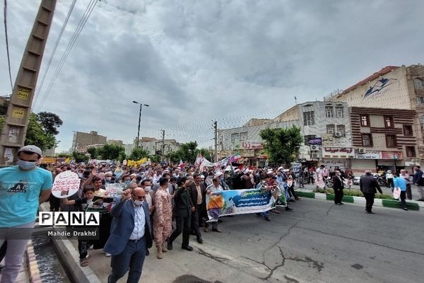 بهارستانی‌ها در راه حمایت از مردم فلسطین