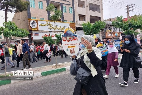 بهارستانی‌ها در راه حمایت از مردم فلسطین