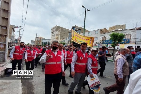 بهارستانی‌ها در راه حمایت از مردم فلسطین