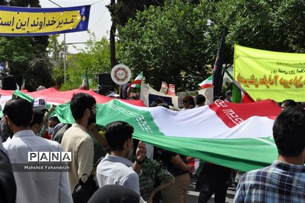 حضور پرشور مردم شیراز در راهپیمایی  روز قدس
