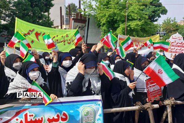 راهپیمایی باشکوه روز جهانی قدس در شهرستان بجنورد