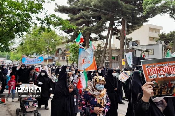 راهپیمایی باشکوه روز جهانی قدس در شهرستان بجنورد