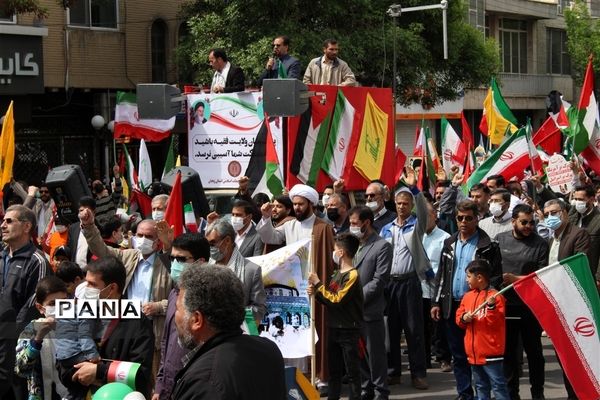 راهپیمایی روز قدس در زنجان