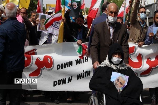 راهپیمایی روز قدس در زنجان