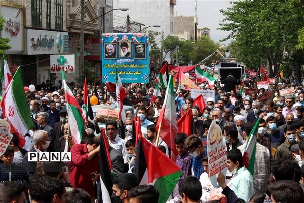 راهپیمایی روز قدس در زنجان