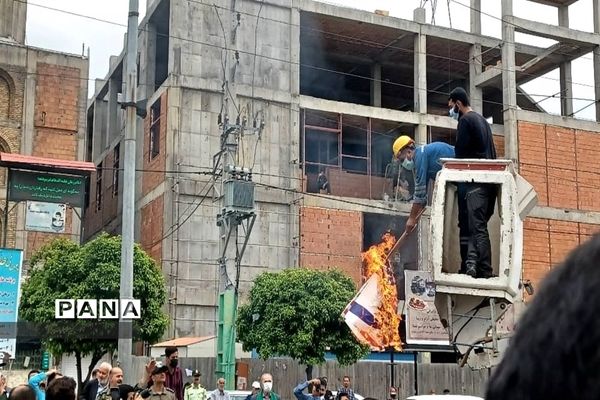 حضور پر شور دانش‌آموزان شهرستان نکا در راهپیمایی روز قدس