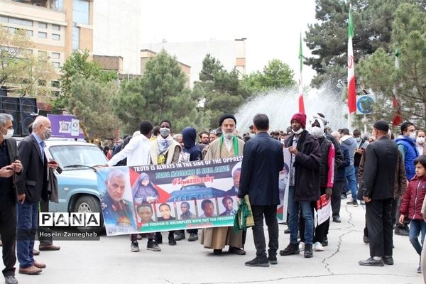 راهپیمایی روز قدس در همدان