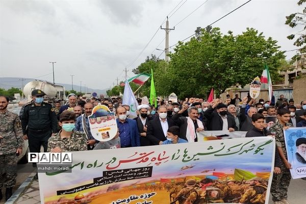 حضور گسترده دانش‌آموزان تشکیلات پیشتازان در راهپیمایی روز قدس