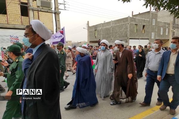 راهپیمایی روز جهانی قدس در اهرم تنگستان