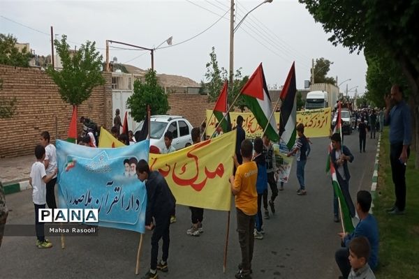 راهپیمایی روز قدس در شهرستان کهک قم