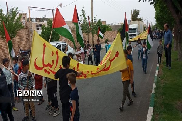 راهپیمایی روز قدس در شهرستان کهک قم