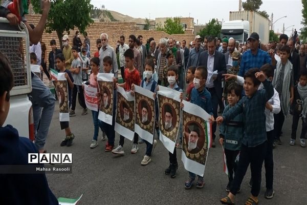 راهپیمایی روز قدس در شهرستان کهک قم