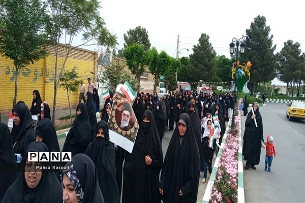 راهپیمایی روز قدس در شهرستان کهک قم
