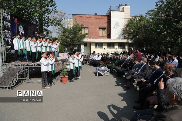 آیین گلباران محل شهادت استاد مرتضی مطهری