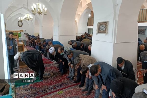 سجده بندگی و شکرگزاری مردم بلده در نماز عید سعید فطر