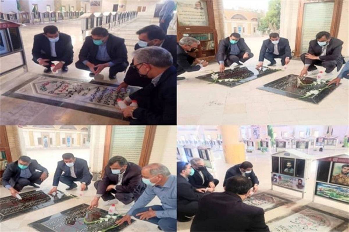 ادای احترام به شهدا در بوشهر