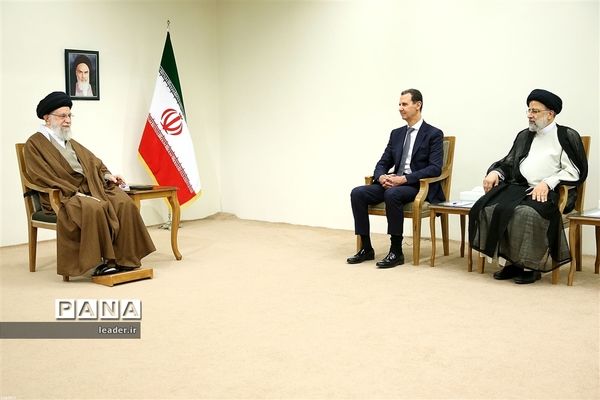 دیدار رئیس‌جمهوری سوریه با حضرت آیت‌الله خامنه‌ای رهبر معظم انقلاب اسلامی