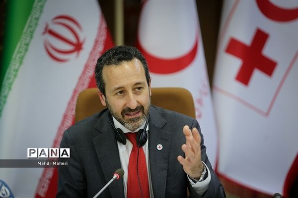 نشست خبری مشترک رئیس ifrc، رئیس جمعیت هلال احمر و مدیرکل ICRC