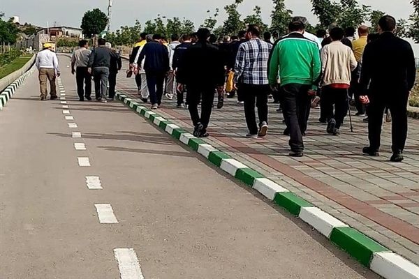 همایش پیاده‌روی همکاران تربیت‌بدنی نواحی هفت‌گانه مشهد و تبادکان