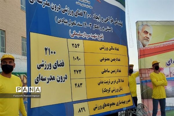 نهضت ملی طراحی و ایجاد ۲۱۰۰ فضای ورزشی درون مدرسه‌ای در بهارستان‌ دو